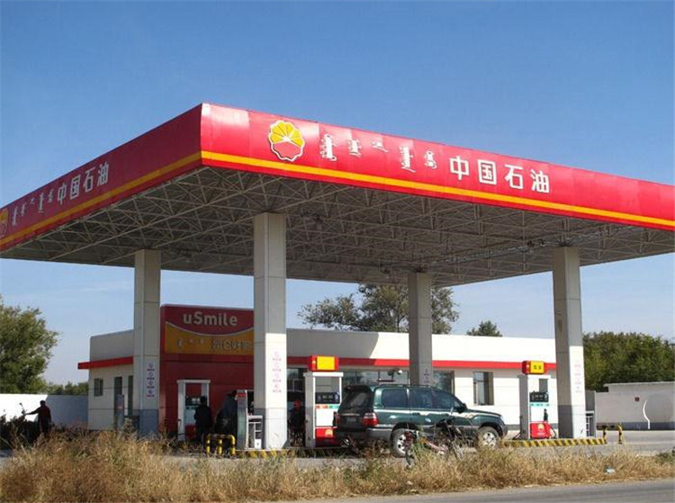 门头沟加油站钢结构网架案例1